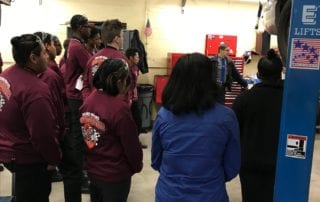 Students Visit Troop G in Bridgeport