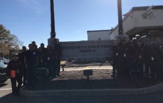 Students Visit Troop G in Bridgeport